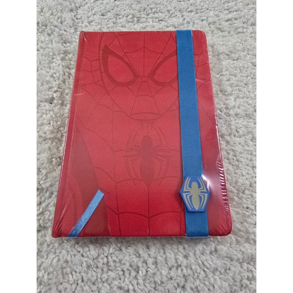 Marvel Ultimate Spider-Man A5 Premium Notebook Red Faux Leather Journal New